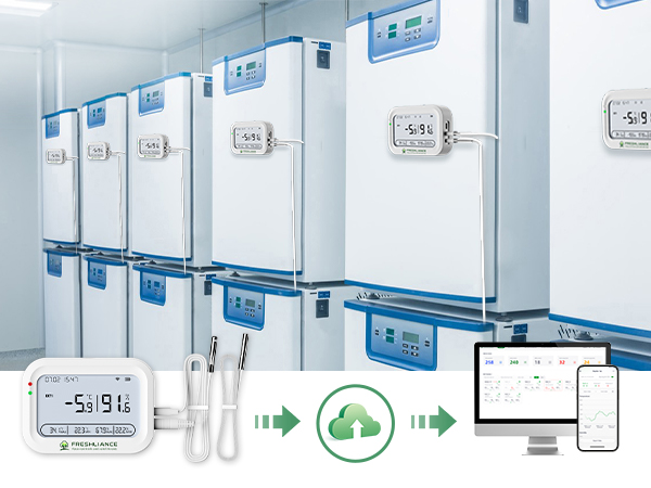 Cold Rooms, Refrigerators and Freezers Real-time Temperature/Humidity Monitoring
